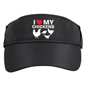 I Love My Chickens Chicken Adult Drive Performance Visor