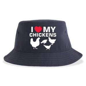 I Love My Chickens Chicken Sustainable Bucket Hat