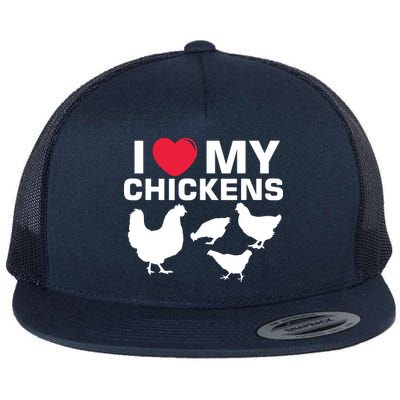I Love My Chickens Chicken Flatbill Hat