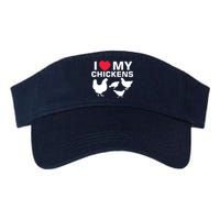 I Love My Chickens Chicken Valucap Bio-Washed Visor