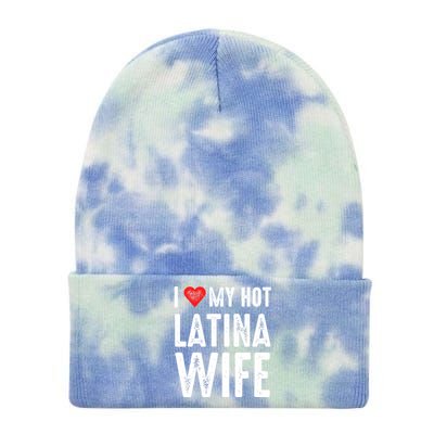 I Love My Hot Latina Wife Gift Tie Dye 12in Knit Beanie