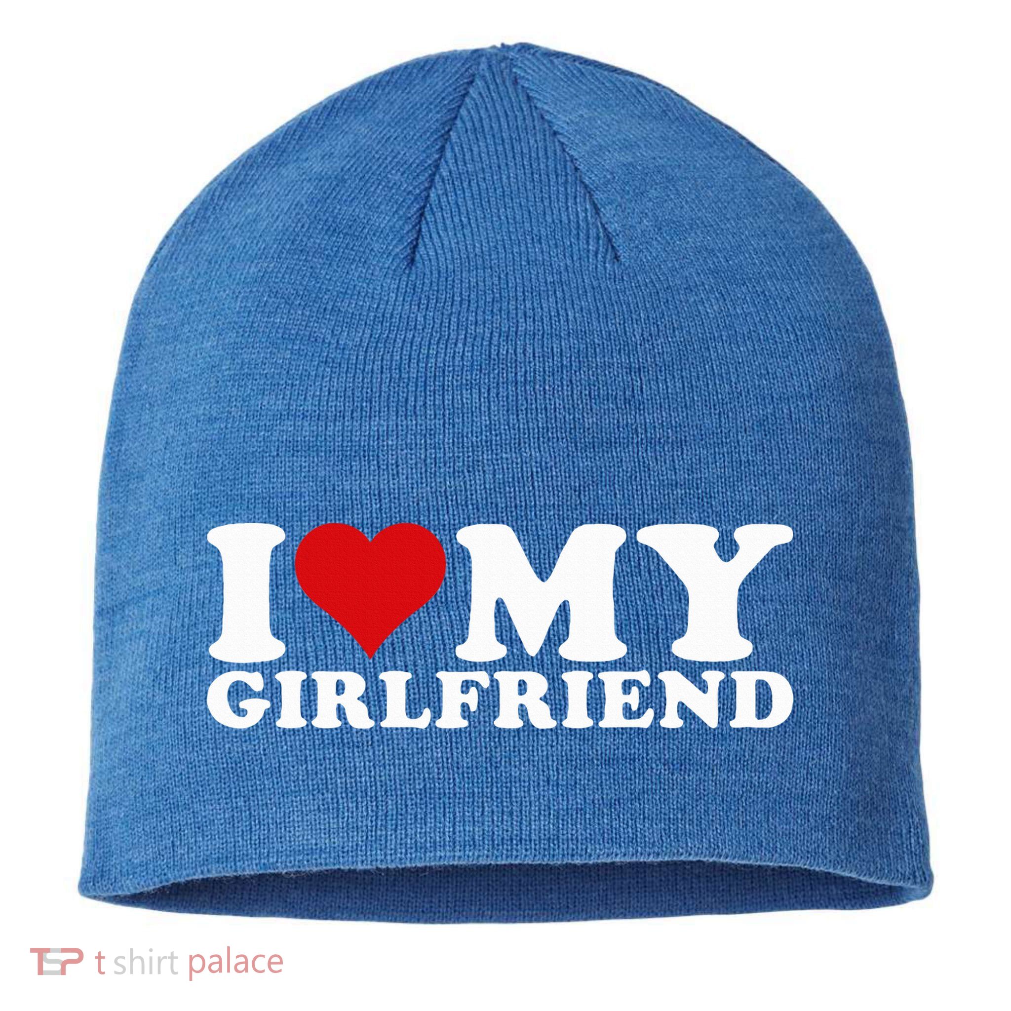 I Love My Girlfriend Gf I Heart My Girlfriend GF  Sustainable Beanie