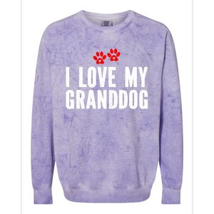 I Love My Granddog Colorblast Crewneck Sweatshirt