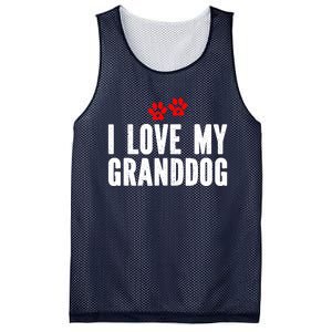 I Love My Granddog Mesh Reversible Basketball Jersey Tank