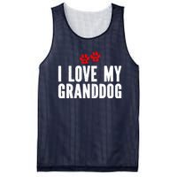 I Love My Granddog Mesh Reversible Basketball Jersey Tank