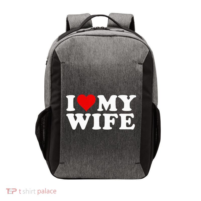 I Love My Wife Marriage Anniversary Married I Heart My Wife Vector Backpack