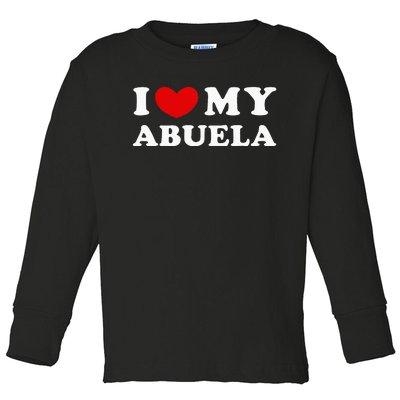 I Love My Abuela Toddler Long Sleeve Shirt