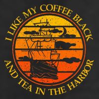 I Like My Coffee Black And Tea In The Harbor Retro 25L Jumbo Tote