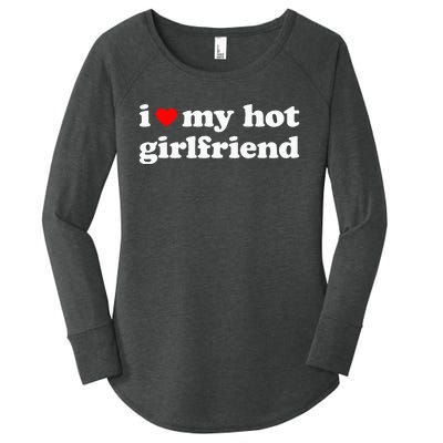 I Love My Hot Girlfriend So Please Stay Away From Me Women's Perfect Tri Tunic Long Sleeve Shirt