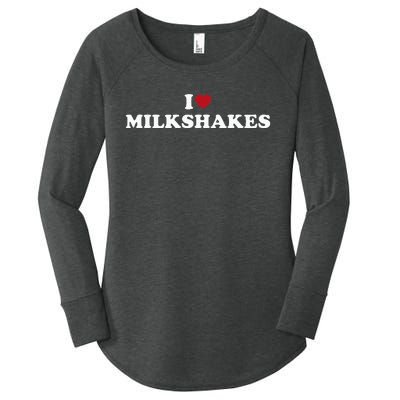 I Love Milkshakes I Heart Milkshakes Women's Perfect Tri Tunic Long Sleeve Shirt