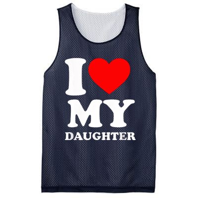 I Love My Daughter Mesh Reversible Basketball Jersey Tank