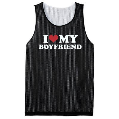 I Love My Boyfriend Mesh Reversible Basketball Jersey Tank