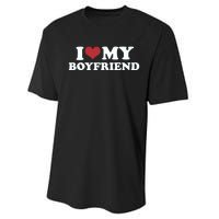 I Love My Boyfriend Performance Sprint T-Shirt