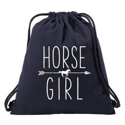 I Love My Horses Equestrian Horseback Riding Drawstring Bag