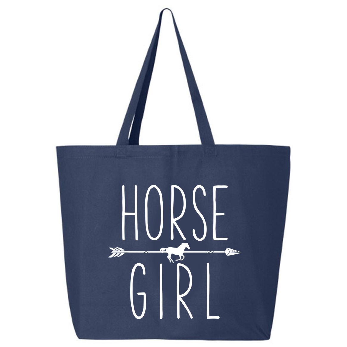 I Love My Horses Equestrian Horseback Riding 25L Jumbo Tote