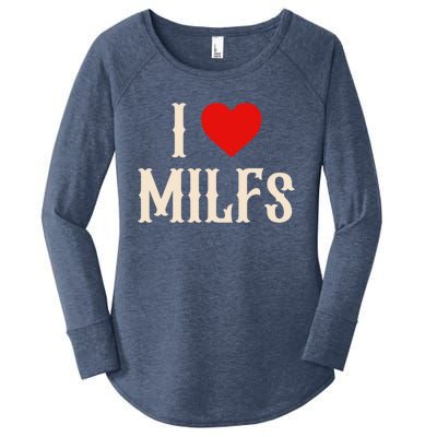 I Love My Hot Milfs Attractive Milfs Great Gift Women's Perfect Tri Tunic Long Sleeve Shirt