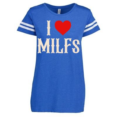 I Love My Hot Milfs Attractive Milfs Great Gift Enza Ladies Jersey Football T-Shirt