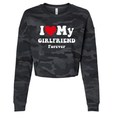 I Love My Girlfriend Cropped Pullover Crew