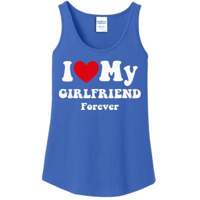 I Love My Girlfriend Ladies Essential Tank