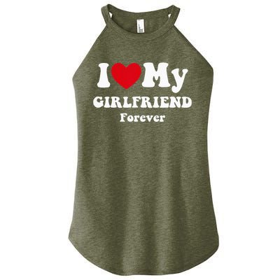 I Love My Girlfriend Women's Perfect Tri Rocker Tank