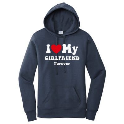 I Love My Girlfriend Women's Pullover Hoodie