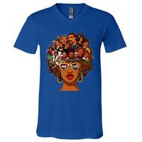 I Love My Roots Back Powerful History Month Pride Dna Gift Meaningful Gift V-Neck T-Shirt