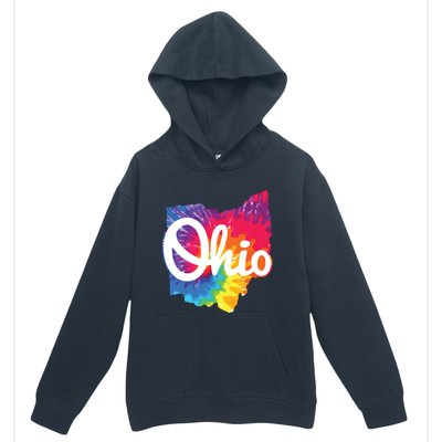 I Love My Ohio Home Script Tie Dye Ohio Urban Pullover Hoodie