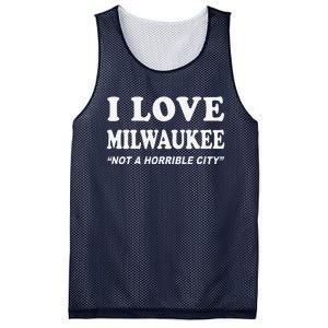 I Love Milwaukee Wisconsin Mesh Reversible Basketball Jersey Tank