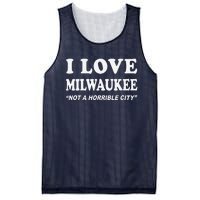 I Love Milwaukee Wisconsin Mesh Reversible Basketball Jersey Tank