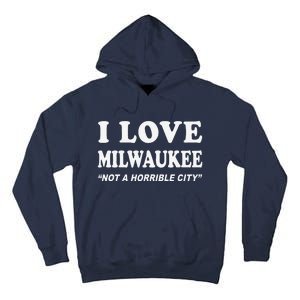 I Love Milwaukee Wisconsin Tall Hoodie