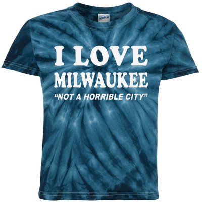 I Love Milwaukee Wisconsin Kids Tie-Dye T-Shirt