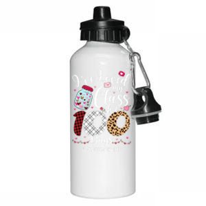 I've Loved My Class 100 Days Math Teacher Valentines Meaningful Gift Aluminum Water Bottle