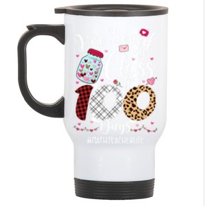 I've Loved My Class 100 Days Math Teacher Valentines Meaningful Gift Stainless Steel Travel Mug