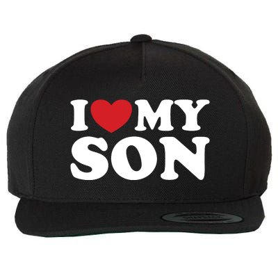 I Love My Son Wool Snapback Cap