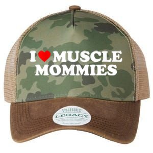 I Love Muscle Mommies, I Heart Muscle Mommies, Muscle Mommy Legacy Tie Dye Trucker Hat