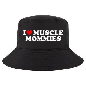 I Love Muscle Mommies, I Heart Muscle Mommies, Muscle Mommy Cool Comfort Performance Bucket Hat