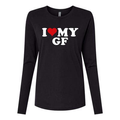 I Love My Hot Girlfriend I Heart My Hot Girlfriend Gf Womens Cotton Relaxed Long Sleeve T-Shirt