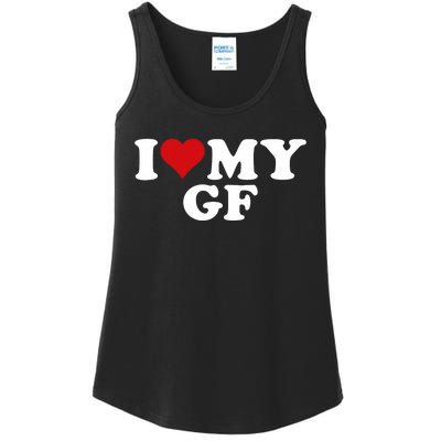 I Love My Hot Girlfriend I Heart My Hot Girlfriend Gf Ladies Essential Tank