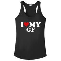 I Love My Hot Girlfriend I Heart My Hot Girlfriend Gf Ladies PosiCharge Competitor Racerback Tank