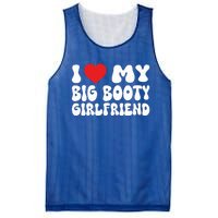 I Love My Big Booty Girlfriend I Heart My Girlfriend  Mesh Reversible Basketball Jersey Tank