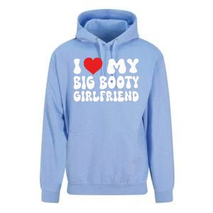 I Love My Big Booty Girlfriend I Heart My Girlfriend  Unisex Surf Hoodie