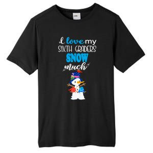 I Love My Sixth Graders Snow Much Christmas Tall Fusion ChromaSoft Performance T-Shirt