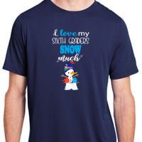 I Love My Sixth Graders Snow Much Christmas Adult ChromaSoft Performance T-Shirt