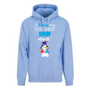 I Love My Sixth Graders Snow Much Christmas Unisex Surf Hoodie