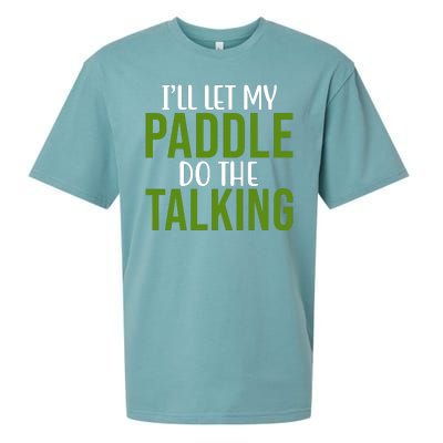 Ill Let My Paddle Do The Talking Pickleball Sueded Cloud Jersey T-Shirt