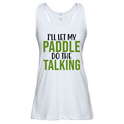 Ill Let My Paddle Do The Talking Pickleball Ladies Essential Flowy Tank