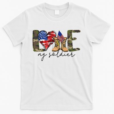 I Love My Soldier Military Military Army Wife T-Shirt