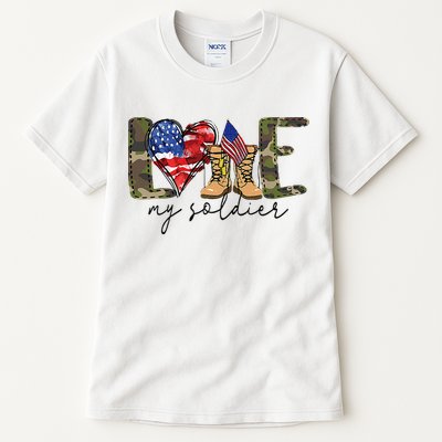 I Love My Soldier Military Military Army Wife Tall T-Shirt