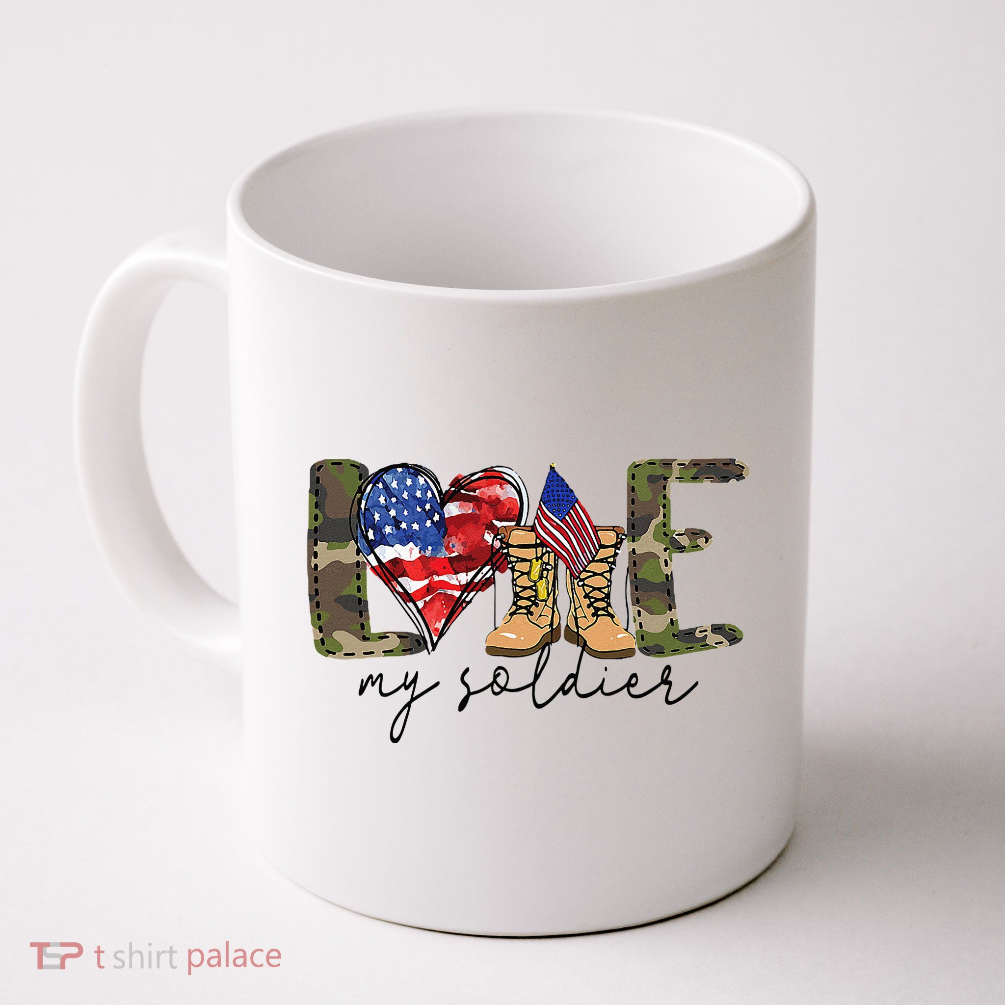 I Love My Soldier Military Military Army Wife Mug