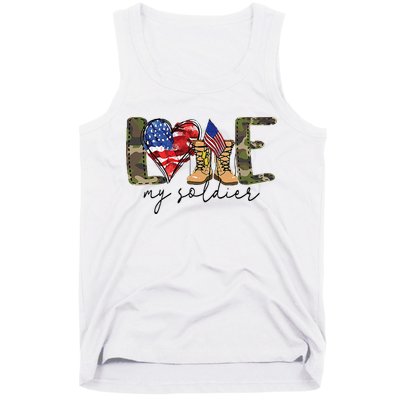 I Love My Soldier Military Military Army Wife Tank Top